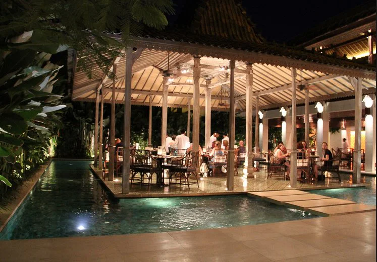 romantic restaurants in bali - bambu seminyak