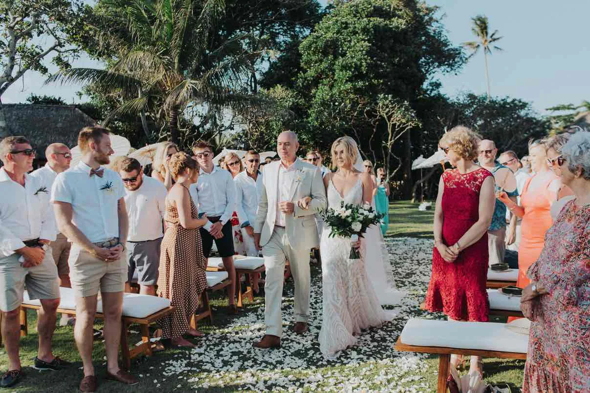 Alix & Liam Bali beach wedding