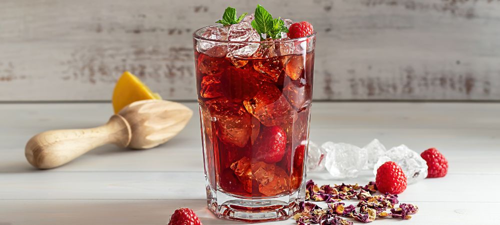 9. Sparkling Raspberry Lemonade