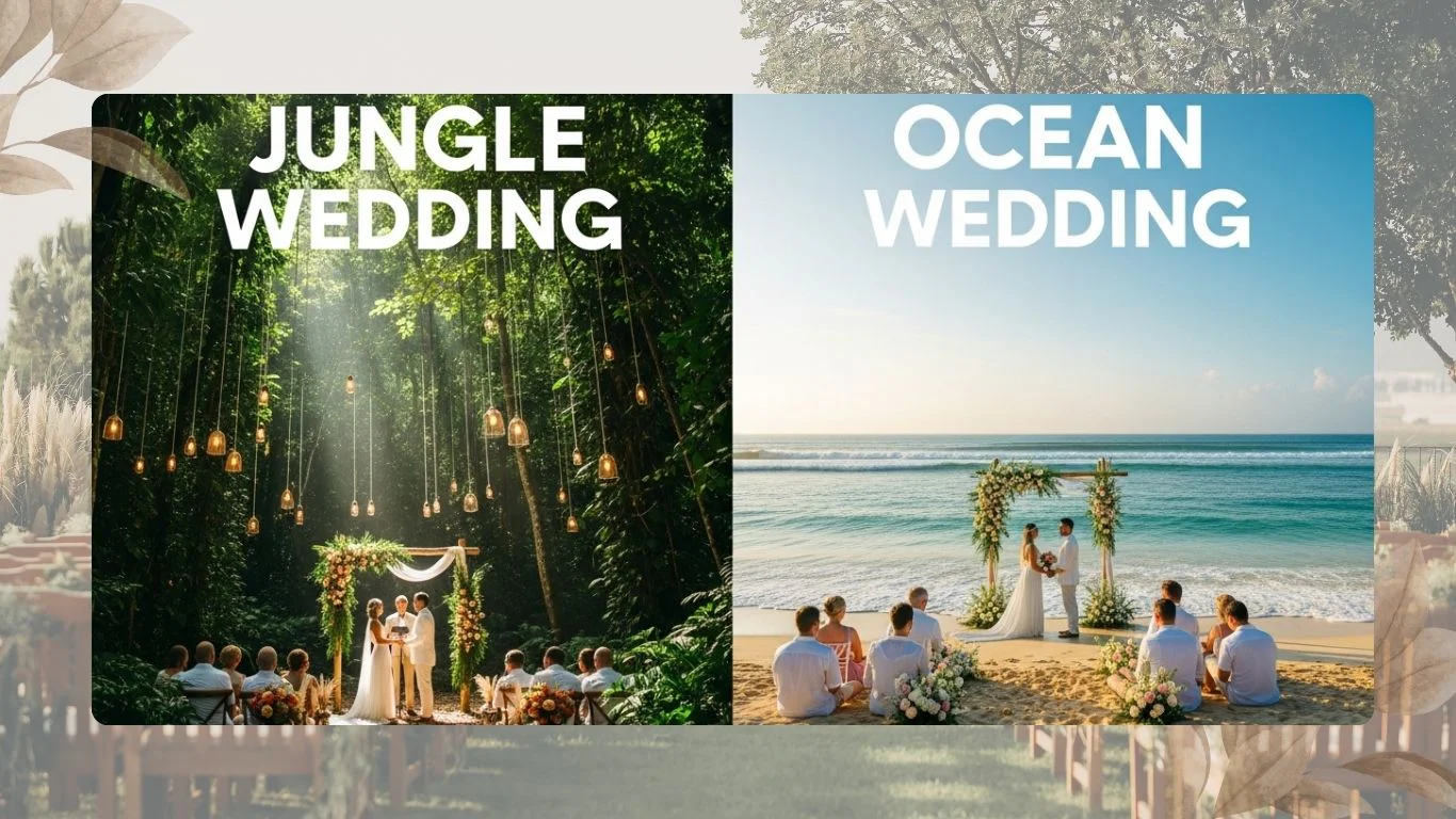 Jungle vs. Ocean Wedding In Bali (Ubud vs Uluwatu)