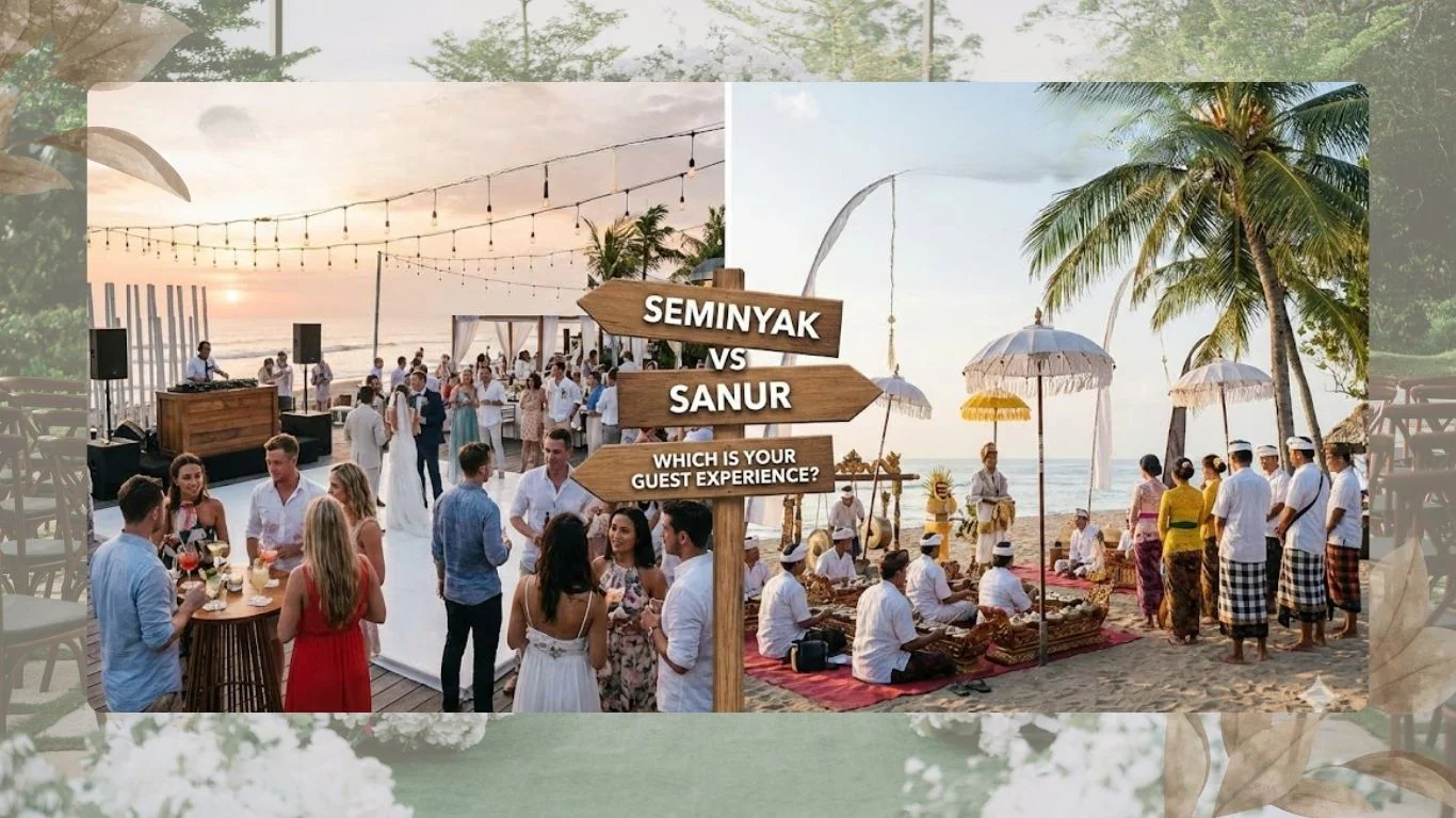 Seminyak vs Sanur Which Location Offers the Best Wedding Experience for Your Guests